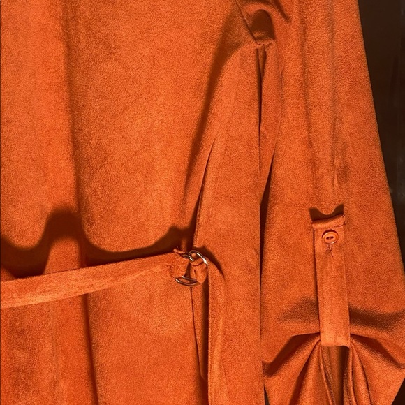 Fashion Nova Suede Tunic + Cardigan Set | Rust Orange | Size M - Picture 5 of 6
